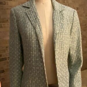 Talbots Green and Blue Tweed Jacket